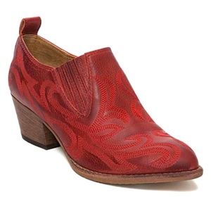 Red Samson Nubuck Bootie